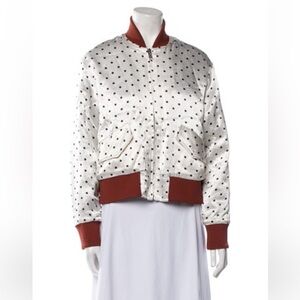 GANNI Polka Dot Bomber Jacket